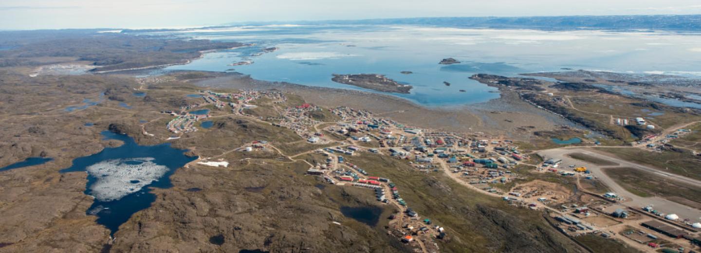 Aerial photo of Iqaluit