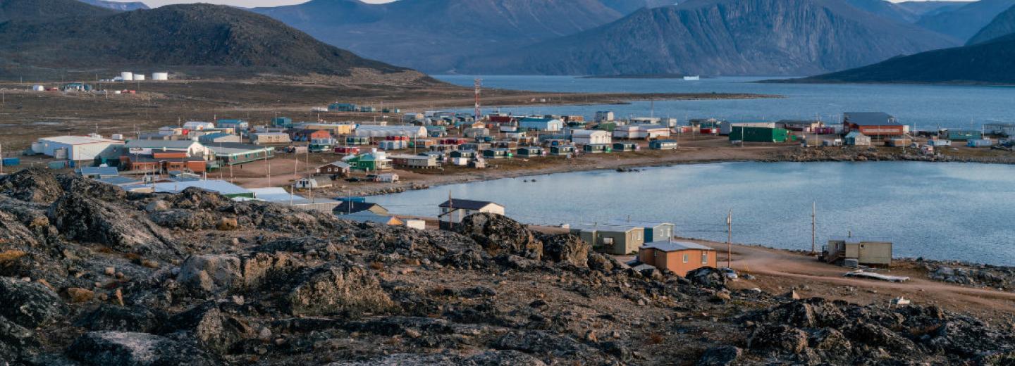 Overlook of Qikiqtarjuaq community